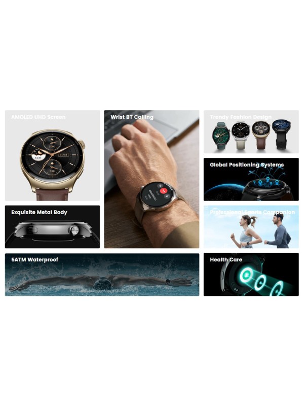 Mibro Watch Lite3 Pro 45mm Αδιάβροχο με Παλμογράφο (Blackish Green)