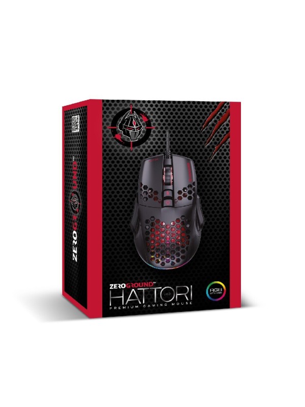 Zeroground MS-4500G HATTORI v4.0 RGB Gaming Ποντίκι 7200 DPI Μαύρο