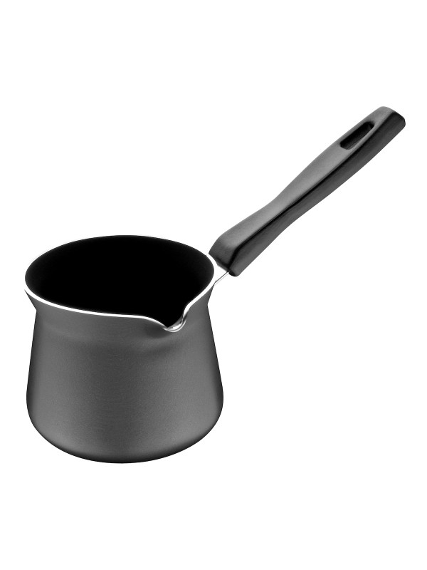 Fest Magic No7 Μπρίκι Υγραερίου από Αλουμίνιο σε Μαύρο Χρώμα Αντικολλητικό 700ml