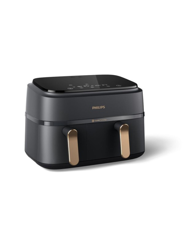Philips Air Fryer με Διπλό Αποσπώμενο Κάδο 9lt Μαύρο NA352/00