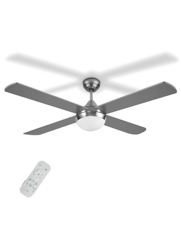 Life Ανεμιστήρας Οροφής NORTE 122cm με Φως και Τηλεχειριστήριο Ασημί 221-0447 Life Ανεμιστήρας Οροφής NORTE 122cm με Φως και Τηλεχειριστήριο Ασημί 221-0447