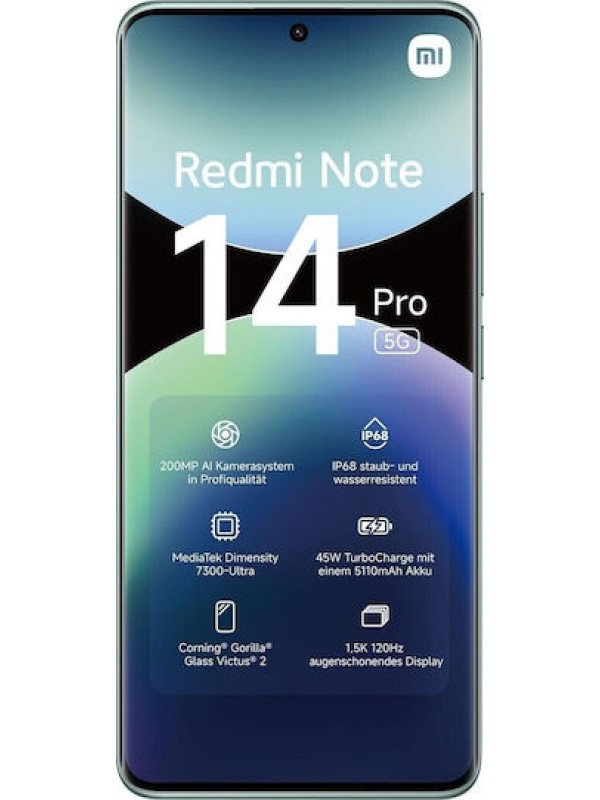 Xiaomi Redmi Note 14 Pro 5G Dual SIM (8GB/256GB) Coral Green Xiaomi Redmi Note 14 Pro 5G Dual SIM (8GB/256GB) Coral Green