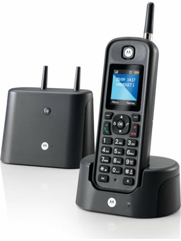 Motorola O201 Ασύρματο Τηλέφωνο με Ελληνικό Μενού Μαύρο Motorola O201 Ασύρματο Τηλέφωνο με Ελληνικό Μενού Μαύρο