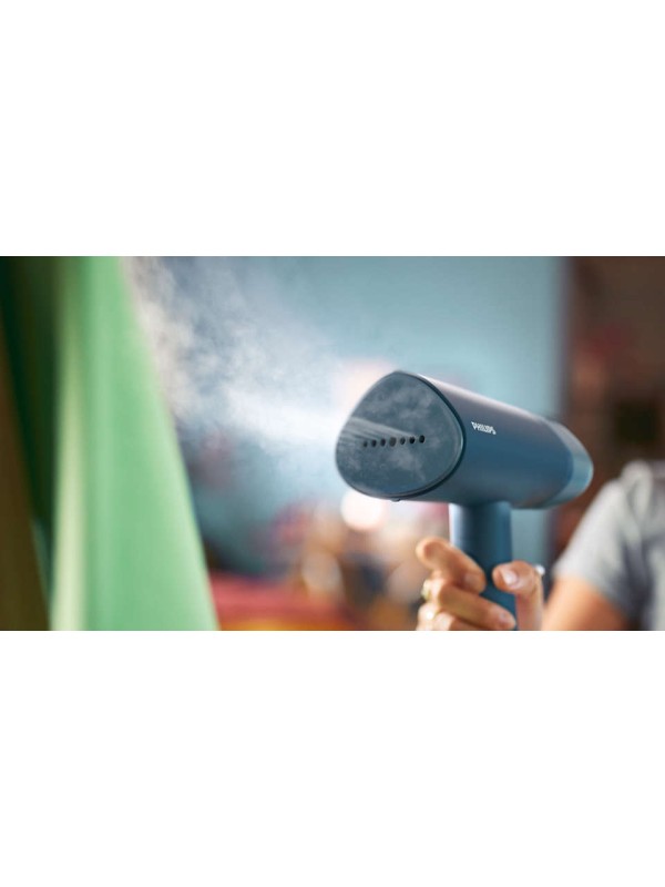 Philips Ατμοκαθαριστής Ρούχων Χειρός 1000W με Δοχείο 100ml Μπλε