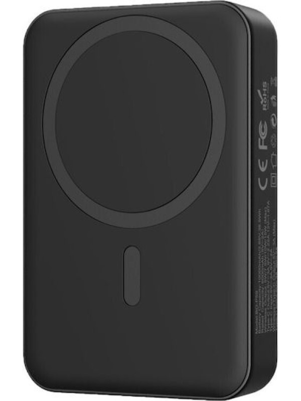 BWOO BO-P59 MagSafe Power Bank 10000mAh με Θύρα USB-C Μαύρο BWOO BO-P59 MagSafe Power Bank 10000mAh με Θύρα USB-C Μαύρο
