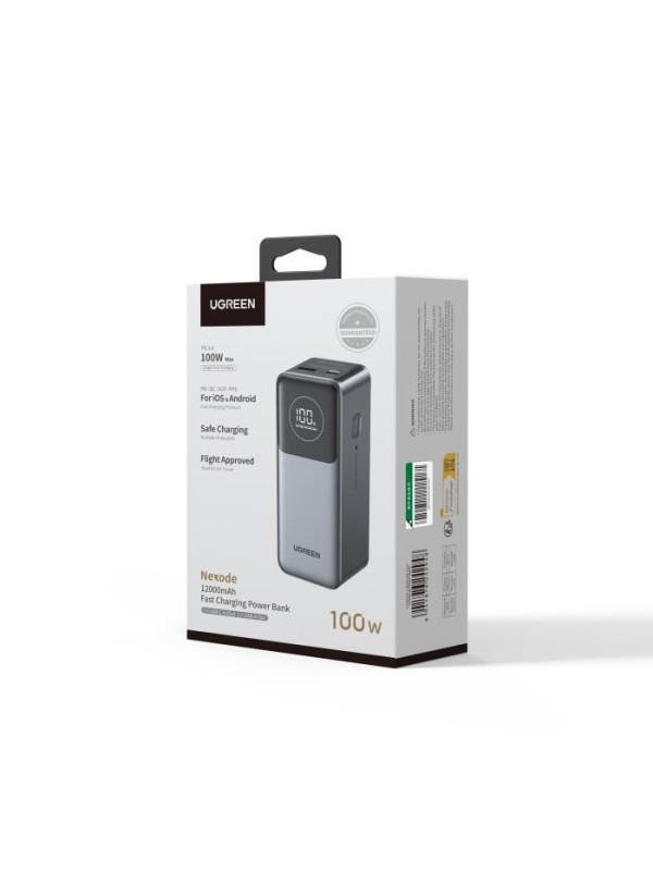 Ugreen PB724 Power Bank 12000mAh 100W με Θύρα USB-A και Θύρα USB-C Power Delivery / Quick Charge 3.0 Ugreen PB724 Power Bank 12000mAh 100W με Θύρα USB-A και Θύρα USB-C Power Delivery / Quick Charge 3.0