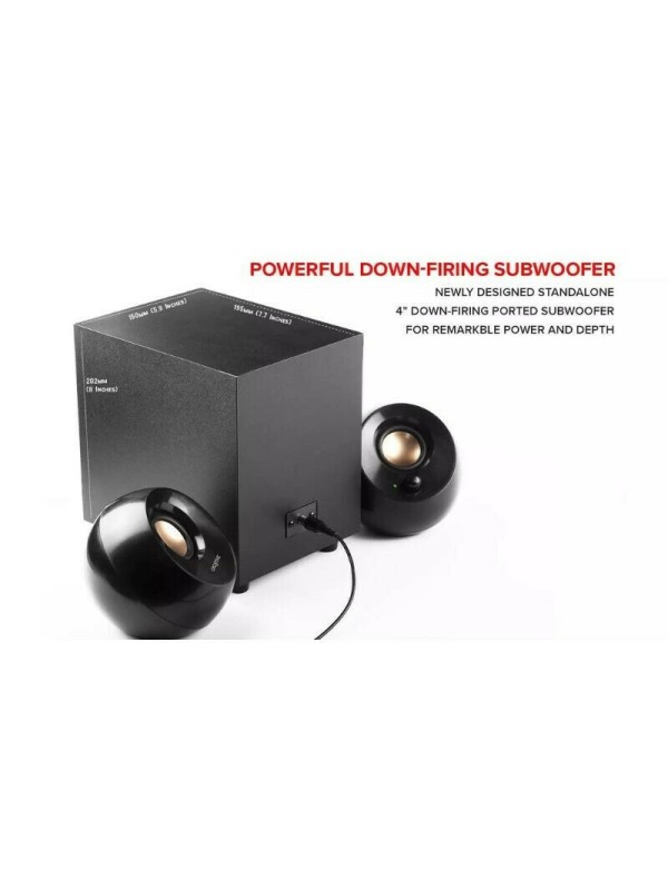 Creative Pebble Plus Ηχεία Υπολογιστή 2.1 με Ισχύ 8W σε Μαύρο Χρώμα Creative Pebble Plus Ηχεία Υπολογιστή 2.1 με Ισχύ 8W σε Μαύρο Χρώμα