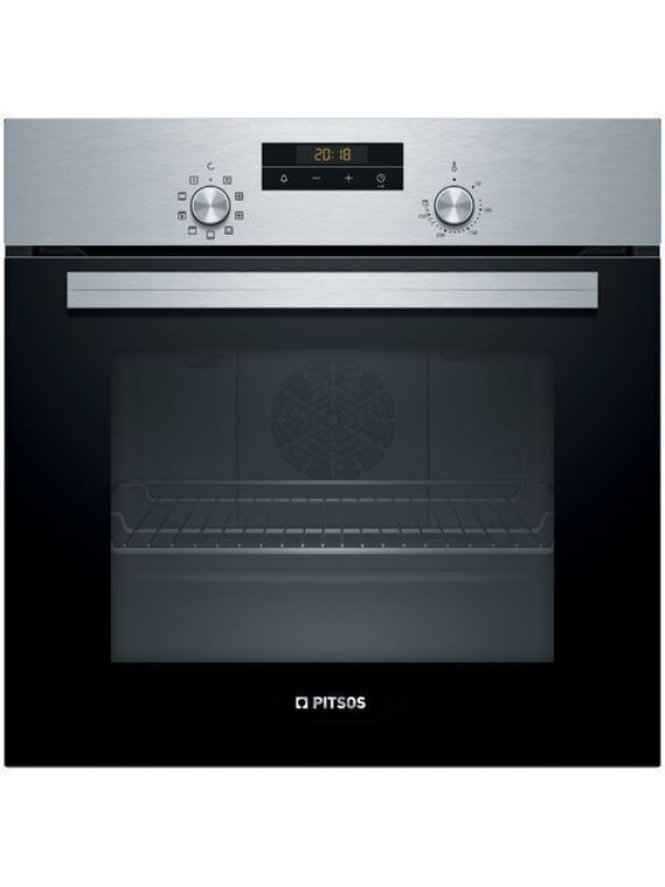 Pitsos Φούρνος άνω Πάγκου PH10M40X2 (FAMILY) 66lt Π59.4εκ. Inox