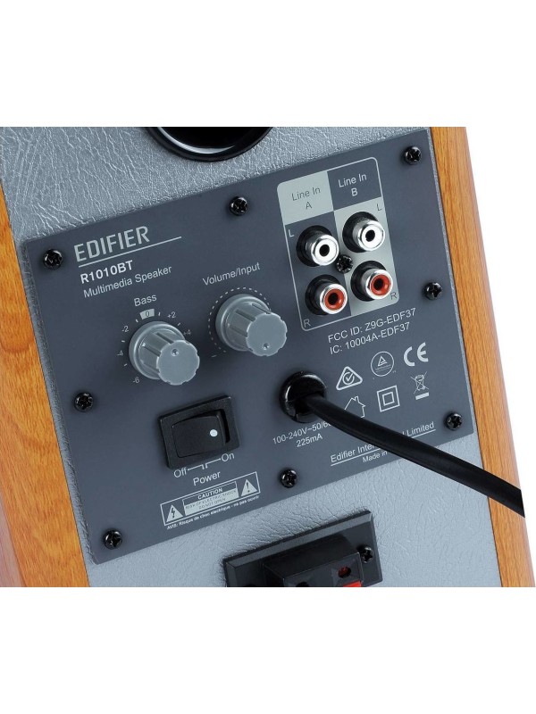 Edifier R1010BT Αυτοενισχυόμενα Ηχεία 2 Δρόμων με Bluetooth 24W (Ζεύγος) Καφέ Edifier R1010BT Αυτοενισχυόμενα Ηχεία 2 Δρόμων με Bluetooth 24W (Ζεύγος) Καφέ