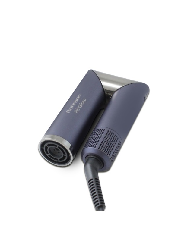 Rohnson AirGlow Κεραμική Ηλεκτρική Βούρτσα με Αέρα & Περιστρεφόμενη Κεφαλή για Ίσιωμα και Μπούκλες 1400W