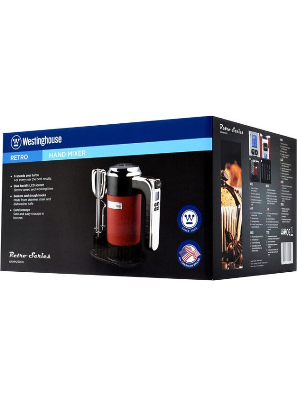 Westinghouse Μίξερ Χειρός 350W Κόκκινο Westinghouse Μίξερ Χειρός 350W Κόκκινο
