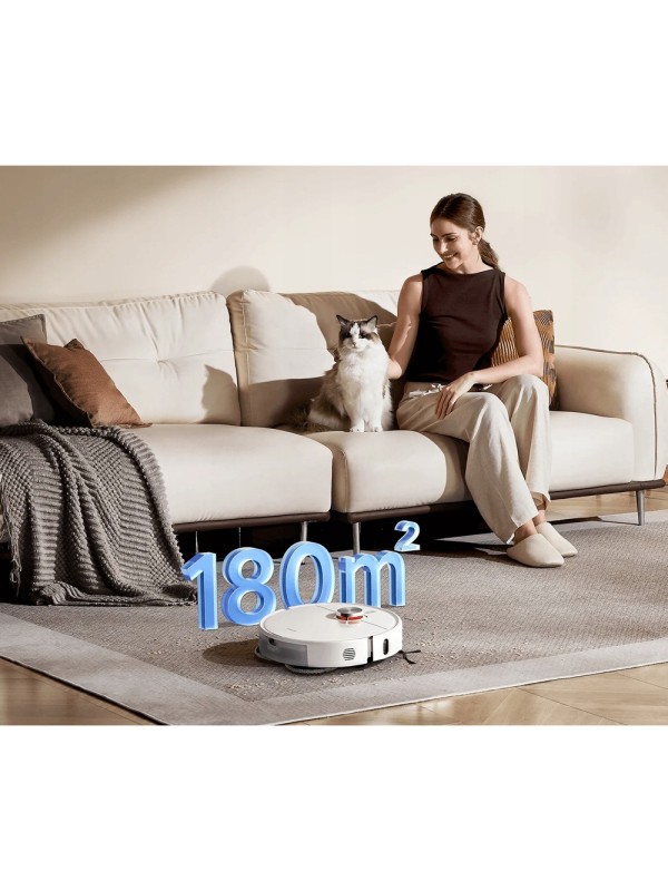 Xiaomi S40 Pro Σκούπα Ρομπότ για Σκούπισμα & Σφουγγάρισμα με Χαρτογράφηση και Wi-Fi Λευκή