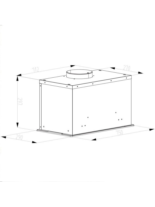 Gruppe Incognito 750 Μηχανισμός Απορρόφησης 75cm Μαύρος S-8029-C58-M13-750 Gruppe Incognito 750 Μηχανισμός Απορρόφησης 75cm Μαύρος S-8029-C58-M13-750