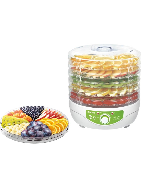 Sencor SFD 790WH Αποξηραντής Τροφίμων με 5 Ράφια και Ρυθμιζόμενη Θερμοκρασία 35-80°C Sencor SFD 790WH Αποξηραντής Τροφίμων με 5 Ράφια και Ρυθμιζόμενη Θερμοκρασία 35-80°C