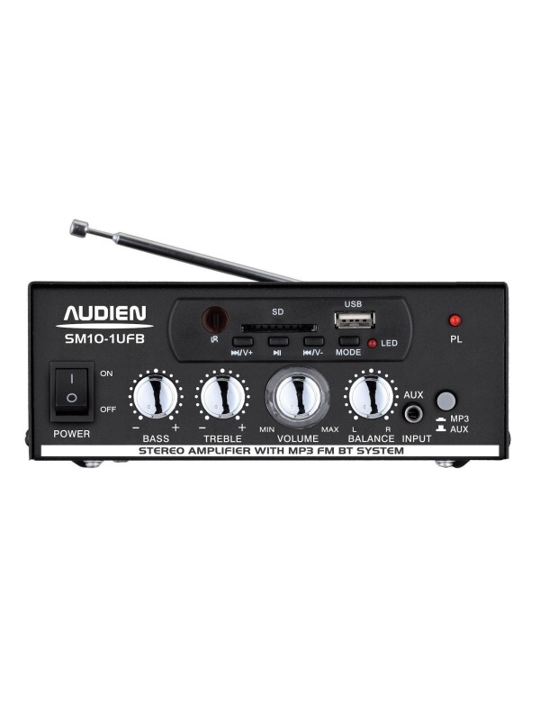 Audien SM10-IUFB Mini Hi-Fi Ενισχυτής Ισχύος 2x 25Wrms, Με Τάση Τροφοδοσίας 12VDC Και 220VAC Audien SM10-IUFB Mini Hi-Fi Ενισχυτής Ισχύος 2x 25Wrms, Με Τάση Τροφοδοσίας 12VDC Και 220VAC
