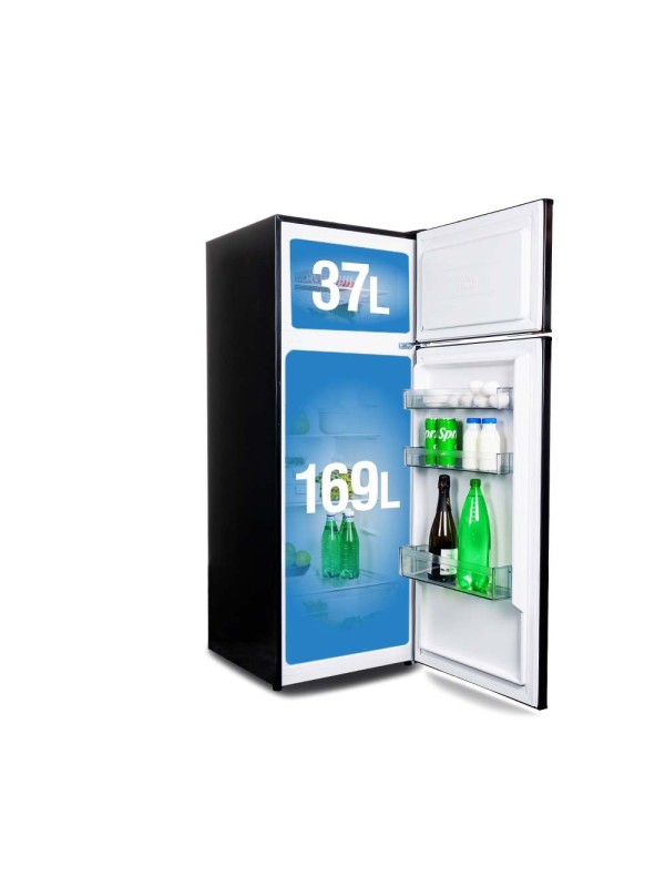 Muhler Ψυγείο Δίπορτο 206lt Υ143xΠ54.5xΒ55εκ. Μαύρο SUF144BE Muhler Ψυγείο Δίπορτο 206lt Υ143xΠ54.5xΒ55εκ. Μαύρο SUF144BE