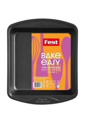Fest Easy Bake Ταψί Φούρνου από Ανοξείδωτο Ατσάλι με Αντικολλητική Επίστρωση 20.3x20.3cm Fest Easy Bake Ταψί Φούρνου από Ανοξείδωτο Ατσάλι με Αντικολλητική Επίστρωση 20.3x20.3cm