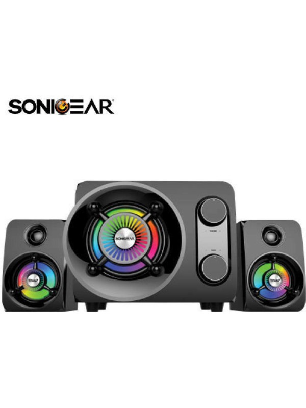 Sonic Gear Ηχοσύστημα 2.1 Titan 7 BTMI 15W με Digital Media Player Μαύρο Sonic Gear Ηχοσύστημα 2.1 Titan 7 BTMI 15W με Digital Media Player Μαύρο