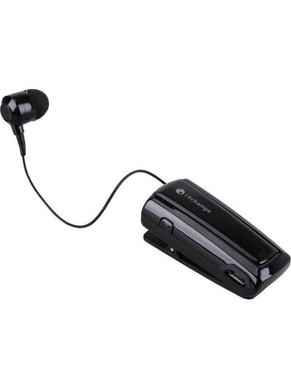 iXchange UA24ST In-ear Bluetooth Handsfree Ακουστικό Πέτου Μαύρο