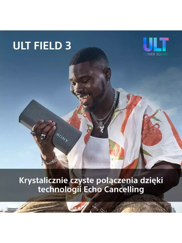 Sony ULT FIELD 3 - Φορητό ηχείο Bluetooth με ήχο ULT POWER SOUND - Μαύρο Sony ULT FIELD 3 - Φορητό ηχείο Bluetooth με ήχο ULT POWER SOUND - Μαύρο