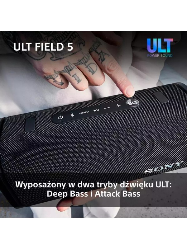 Sony ULT Field 5 Αδιάβροχο Ηχείο Bluetooth Μαύρο Sony ULT Field 5 Αδιάβροχο Ηχείο Bluetooth Μαύρο