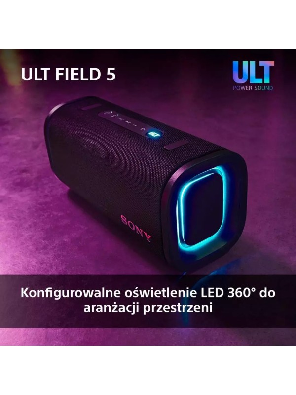 Sony ULT Field 5 Αδιάβροχο Ηχείο Bluetooth Μαύρο Sony ULT Field 5 Αδιάβροχο Ηχείο Bluetooth Μαύρο