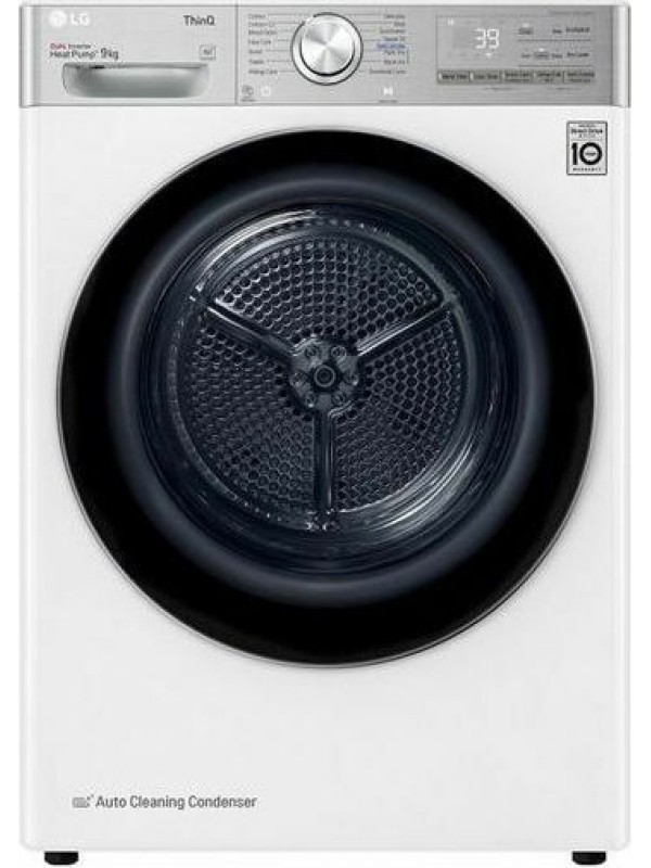 LG RH90V9AV2QR Στεγνωτήριο 9kg A+++ με Αντλία Θερμότητας