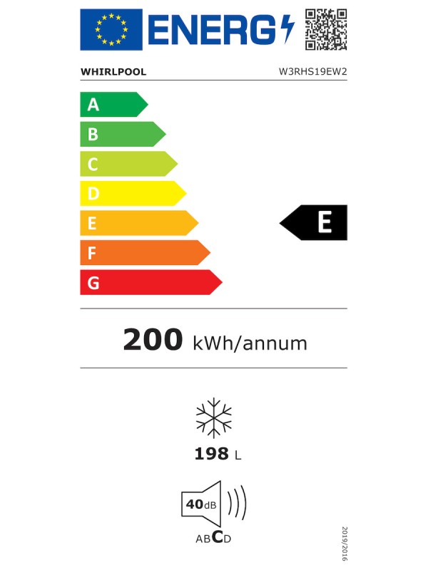 Whirlpool Καταψύκτης Μπαούλο 198lt Κωδικός: W3RHS19EW2 