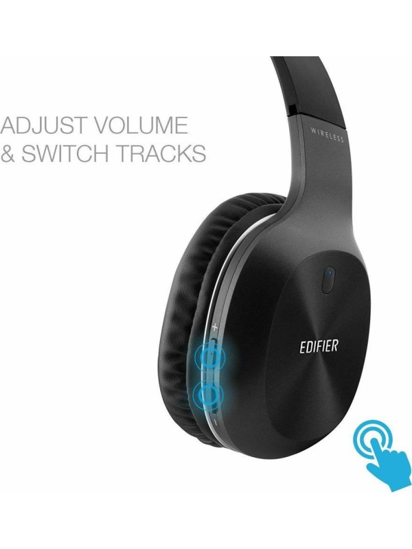 Edifier W800BT Pro Ασύρματα / Ενσύρματα On Ear Ακουστικά με 45 ώρες Λειτουργίας και Quick Charge Μαύρα