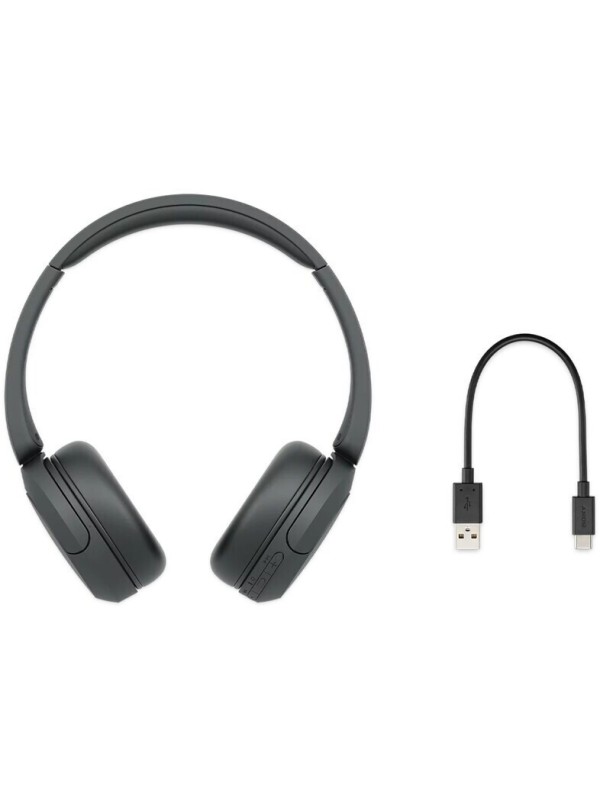 Sony WH-CH520 Ασύρματα / Ενσύρματα On Ear Ακουστικά με 50 ώρες Λειτουργίας και Quick Charge Μαύρα WH-CH520B Sony WH-CH520 Ασύρματα / Ενσύρματα On Ear Ακουστικά με 50 ώρες Λειτουργίας και Quick Charge Μαύρα WH-CH520B