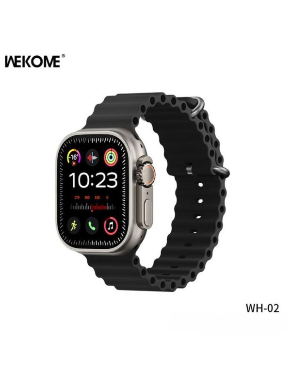 WK WH-02 Titanium Smartwatch με Παλμογράφο (Χρυσό)