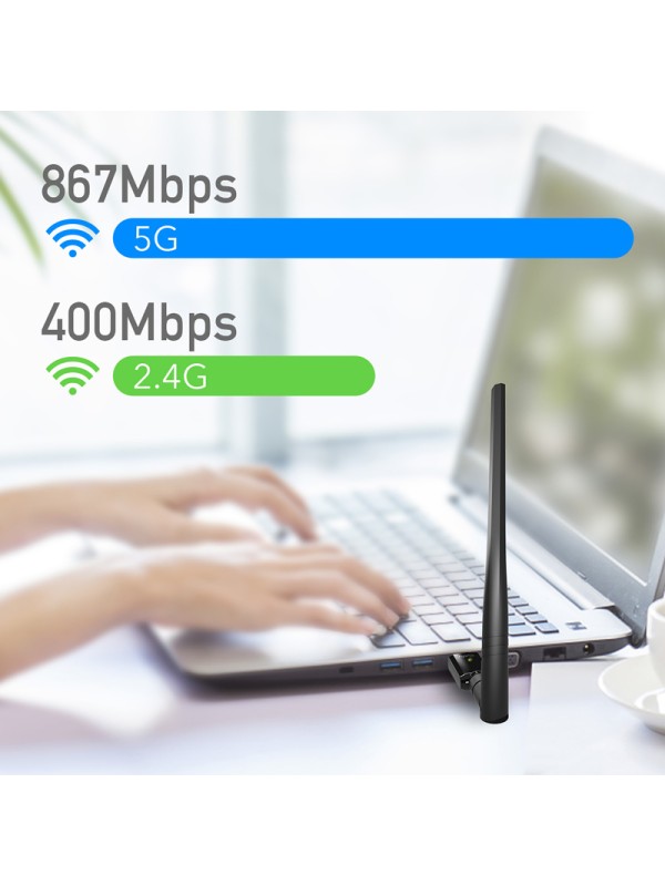 Cudy WU1400 Ασύρματος USB Αντάπτορας Δικτύου με Αποσπώμενη Κεραία 1300Mbps Cudy WU1400 Ασύρματος USB Αντάπτορας Δικτύου με Αποσπώμενη Κεραία 1300Mbps