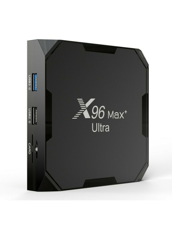 TV Box X96 Max Plus Ultra 4K UHD με WiFi USB 2.0 / USB 3.0 4GB RAM και 32GB Αποθηκευτικό Χώρο με Λειτουργικό Android 11.0 TV Box X96 Max Plus Ultra 4K UHD με WiFi USB 2.0 / USB 3.0 4GB RAM και 32GB Αποθηκευτικό Χώρο με Λειτουργικό Android 11.0