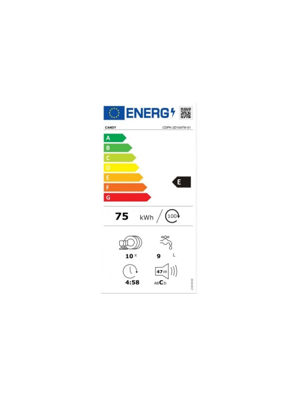 Candy CDPH 2D1047W Ελεύθερο Πλυντήριο Πιάτων 45cm ΛΕΥΚΟ Candy CDPH 2D1047W Ελεύθερο Πλυντήριο Πιάτων 45cm ΛΕΥΚΟ