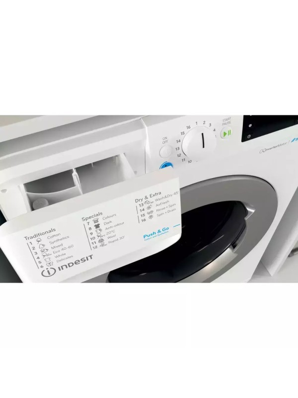 Indesit BDE 107624 8WS EE Πλυντήριο-Στεγνωτήριο Ρούχων