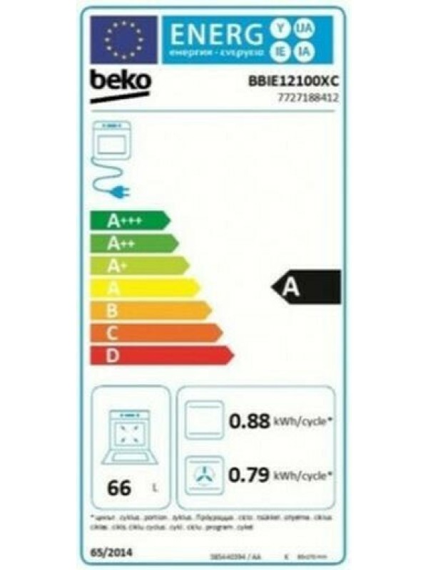 Beko BBIE12100XC Φούρνος άνω Πάγκου 66lt χωρίς Εστίες nox