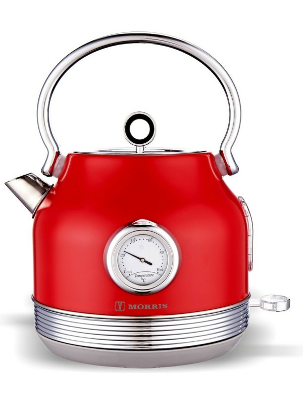 MORRIS R20812WKR Βραστήρας Retro Red 1.7lt 2200W MORRIS R20812WKR Βραστήρας Retro Red 1.7lt 2200W