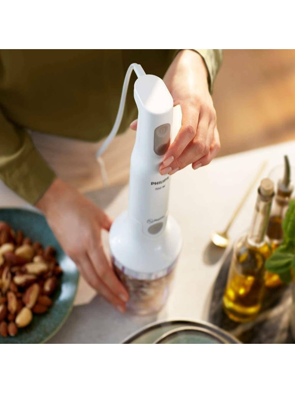 Philips Ραβδομπλέντερ HR 2543/00 με Ανοξείδωτη Ράβδο 700W Λευκό