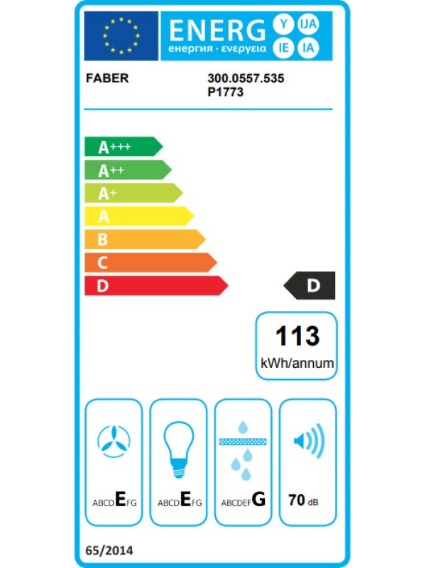 Faber 2740 Base A60 Ελεύθερος Απορροφητήρας 60cm Λευκός