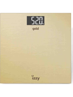 Izzy 3031 Ψηφιακή Ζυγαριά σε Χρυσό χρώμα Izzy 3031 Ψηφιακή Ζυγαριά σε Χρυσό χρώμα