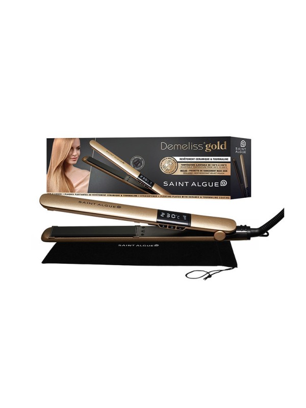 Demeliss 3963 Πρέσα Μαλλιών με Κεραμικές Πλάκες Gold