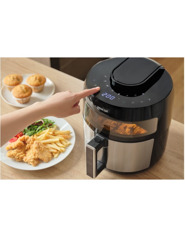 Sencor Φριτέζα Αέρος με Αποσπώμενο Κάδο 5lt Ασημί SFR 5010BK Sencor Φριτέζα Αέρος με Αποσπώμενο Κάδο 5lt Ασημί SFR 5010BK