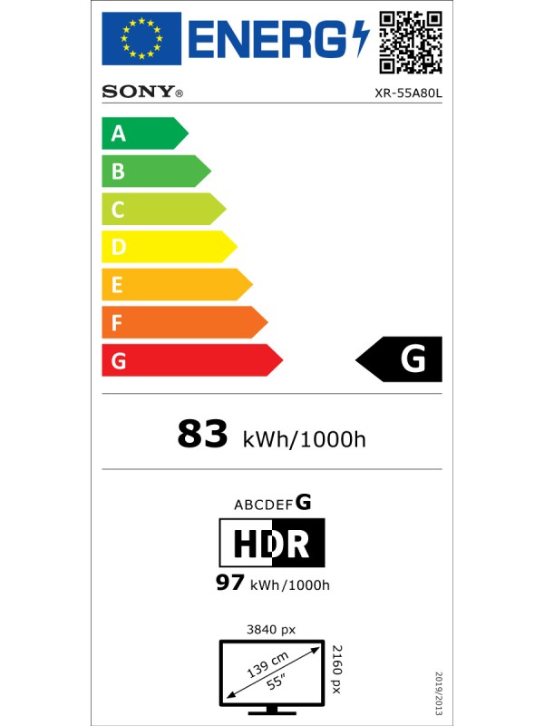 Sony Smart Τηλεόραση 55" 4K UHD OLED XR-55A80L