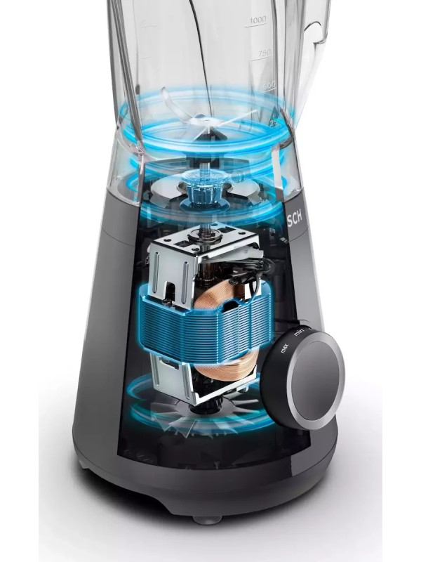 Bosch VitaPower MMB 6141 Μπλέντερ 1.5lt 1200W Μαύρο