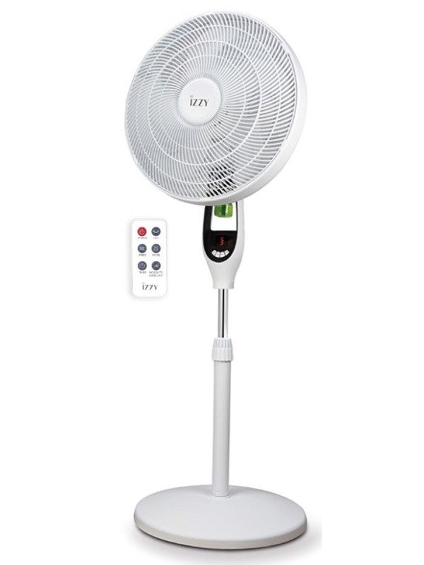 Izzy IZ-9036 Ανεμιστήρας Ορθοστάτης 2 σε 1 70W Διαμέτρου 40cm με Τηλεχειριστήριο Izzy IZ-9036 Ανεμιστήρας Ορθοστάτης 2 σε 1 70W Διαμέτρου 40cm με Τηλεχειριστήριο