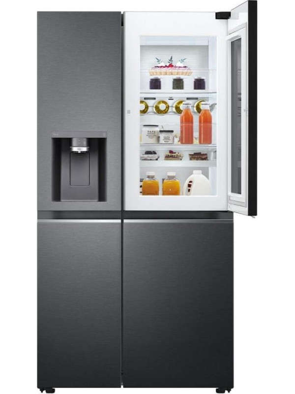 LG GSXV90MCDE Ψυγείο Ντουλάπα 635lt Total NoFrost Μαύρο 