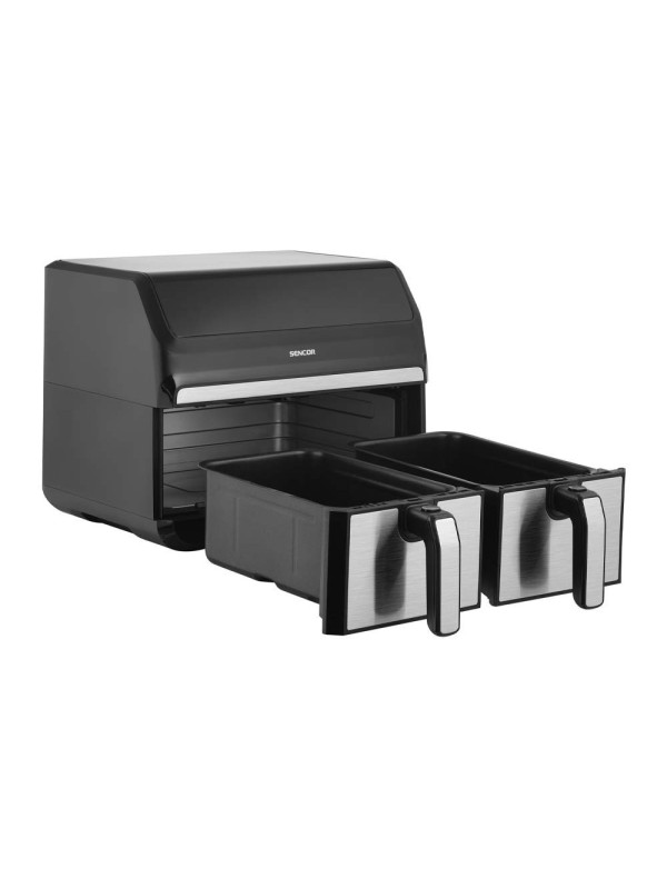 Sencor SFR 9500SS Φριτέζα Αέρος με Διπλό Αποσπώμενο Κάδο 8lt Sencor SFR 9500SS Φριτέζα Αέρος με Διπλό Αποσπώμενο Κάδο 8lt