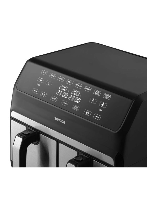 Sencor SFR 9500SS Φριτέζα Αέρος με Διπλό Αποσπώμενο Κάδο 8lt Sencor SFR 9500SS Φριτέζα Αέρος με Διπλό Αποσπώμενο Κάδο 8lt