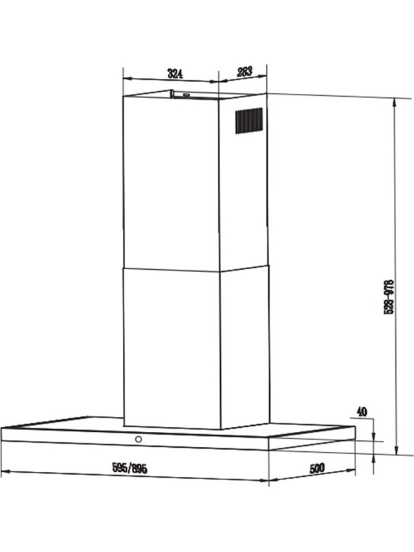 Faber TSPG X/BK A60 2LS Απορροφητήρας Καμινάδα 60cm Inox Faber TSPG X/BK A60 2LS Απορροφητήρας Καμινάδα 60cm Inox