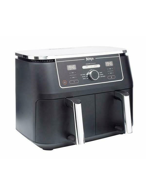 Φριτέζα Αέρος Ninja AF 400 με Διπλό Αποσπώμενο Κάδο 9.5lt Μαύρη Φριτέζα Αέρος Ninja AF 400 με Διπλό Αποσπώμενο Κάδο 9.5lt Μαύρη